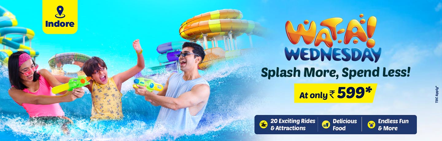 WAT-a-Wednesday offers in Indore | WAT-a-Wednesday at aqua Imagicaa indore banner